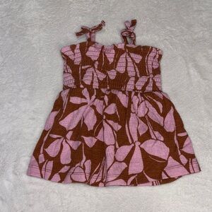 (3 for $10) carters Pink and Brown Floral Dress